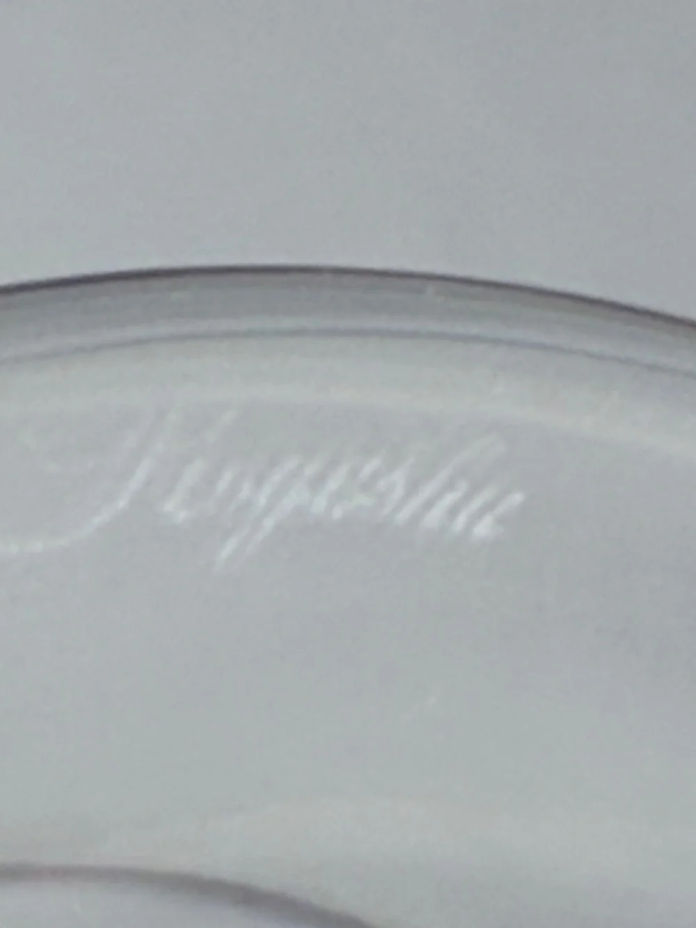 Rogaska Crystal Trumpet Vase Etched Spiral Swirl w/ Small Lip 12